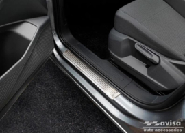 RVS Instaplijsten passend voor Volkswagen Caddy V 2020- - 'Lines' - 2-delig