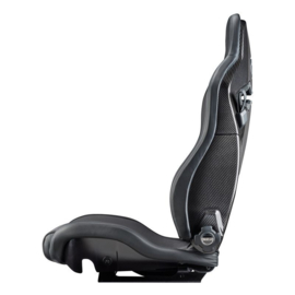 Sparco Sportstoel SPX SX - Bestuurdersversie (Links) - Zwart Leather/Alcantara + Carbon Rugleuning - Links Verstelbaar