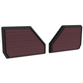 K&N vervangingsfilter passend voor BMW X5 (G05), X6 (G06), X7 (G07), XM (G09) 4.4L V8 (set van 2 stuks) (33-5144)