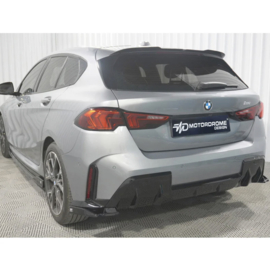 Motordrome Achterbumperskirts (Hoeken) passend voor BMW 1-Serie (F70) M-Sport excl. M135 2024- (ABS Glanzend zwart)