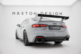 Maxton Design Carbon spoiler met externe beugels, staanders V.1 Audi A5 / A5 S-Line / S5 / RS5 Coupé F5 / F5 Facelift