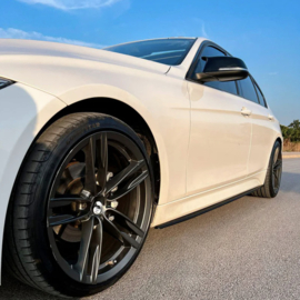 Oneway Set Sideskirts passend voor BMW 3-Serie F30 M-Sport 2012-2019 - Glanzend zwart