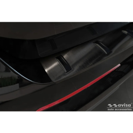 Avisa RVS Achterbumperprotector STRONG EDITION passend voor BMW X1 U11 / X1 U11 xLine 2022- - Zwart