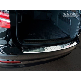 RVS Achterbumperprotector passend voor Audi A6 (C8) Avant 2018- 'Ribs' incl. S-Line & Allroad