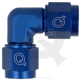 Adapter 90° female / female draaibaar D10 - Blauw