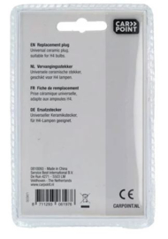 Carpoint Vervangingstekker voor H4 lamp keramiek