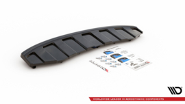 Maxton Design Achtersplitter AUDI A6 C7 S-LINE AVANT UITLAAT 2x1 (met verticale spijlen)