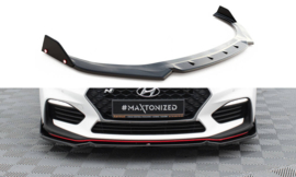 Maxton Design Frontsplitter V.6 + kleppen Hyundai I30 N Mk3 Hatchback/Fastback