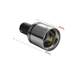 Ulter Sport Uitlaatsierstuk - Rond Race Ø100mm - Lengte 120mm - Montage ->50mm - RVS