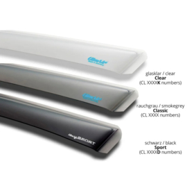 ClimAir Zijwindschermen Master Dark (achter) passend voor BMW 3-Serie G21 Touring 2019-