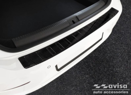 Echt 3D Carbon Achterbumperprotector passend voor Volkswagen Arteon 2017-2020 & FL 2020- 'Ribs'