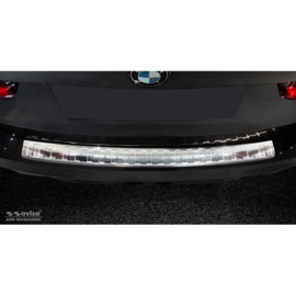 RVS Achterbumperprotector passend voor BMW 3-Serie G21 Touring M-Pakket 2018-2022 excl. Sportline 'Ribs'