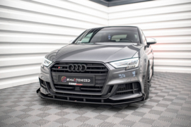 Maxton Design STREET PRO VOORSPLITTER V.1 + KLEPPEN AUDI S3 / A3 S-LINE SPORTBACK 8V FACELIFT