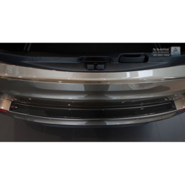 RVS Achterbumperprotector 'Deluxe' passend voor BMW X5 (F15) 2013-2018 Zwart/Zwart Carbon