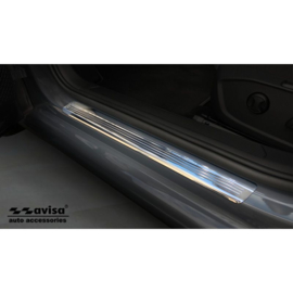 Zilver-Chroom RVS Instaplijsten passend voor Volkswagen Golf VIII HB 2020- 'Lines' - 4-delig