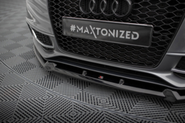 Maxton Design VOORSPLITTER V.3 AUDI S5 / A5 S-LINE COUPÉ / SPORTBACK 8T FACELIFT Gloss Black