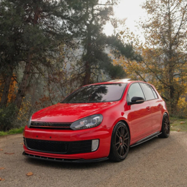 Oneway Set Sideskirts passend voor Volkswagen Golf VI GTi/GTD 2008-2012 – Glanzend zwart