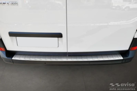 RVS Achterbumperprotector passend voor Volkswagen Crafter & MAN TGE 2017- 'Ribs' ('XL'-version)