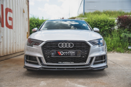 Maxton Design VOORSPLITTER V.3 AUDI S3 / A3 S-LINE 8V FL SEDAN Gloss Black