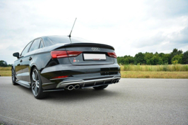 Maxton Design CENTRALE ACHTERSPLITTER AUDI S3 8V FL SEDAN