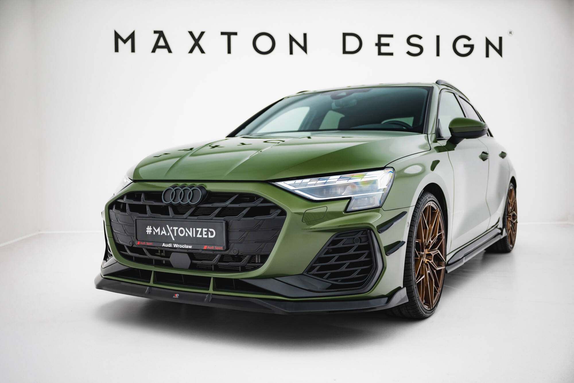 Maxton Design Frontsplitter V.3 Audi S3 Sportback / A3 S-line Sportback 8Y Facelift