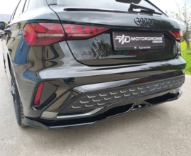 Motordrome Achterbumperskirt (Diffuser) passend voor Audi A3 (8Y) Sportback S-Line Facelift 2024- (ABS)v