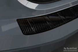 Echt 3D Carbon Achterbumperprotector passend voor BMW iX (I20) 2021- 'Ribs'