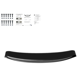 Oneway Voorspoilerlip passend voor BMW 6-Serie F06/F12/F13 Facelift M-Pack 2013-2018 - Versie 2 - Glanzend zwart