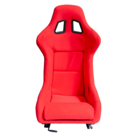 Sportstoel 'MO' - Rood - Vaste polyester rugleuning - incl. sledes