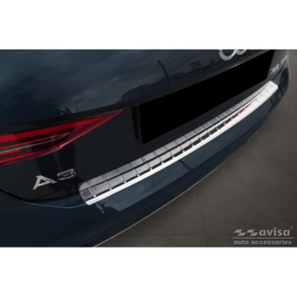 RVS Achterbumperprotector passend voor Audi A3 (8Y) Sportback 2020- 'Ribs'