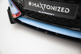 Maxton Design Street Pro Frontsplitter + Flaps Hyundai Veloster N Mk2