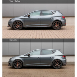 H&R Verlagingsveren passend voor Seat Leon Cupra/Cupra R/Volkswagen Golf VII Sedan/GTD/GTI/TCR Vanaf 1011kg VA-Last 2012-VA25-45/AA25-45mm