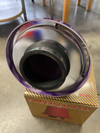 Air Filter 76mm Paars/Chroom/Rood