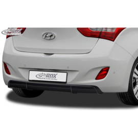 Achterskirt 'Diffusor' passend voor Hyundai i30 (GD) 2012- (ABS zwart glanzend)