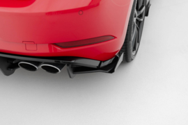Maxton Design Racing Duurzaamheid Achterzijde Splitters + Flaps VW Golf 7 R Facelift