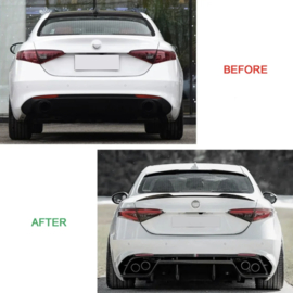 AutoStyle Achterspoiler passend voor Alfa Romeo Giulia (952) 2015- (ABS Glanzend zwart)