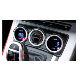 Simoni Racing Digitaal Instrument Air-Fuel - lucht/brandstofverhouding - 52mm - Alu Rand