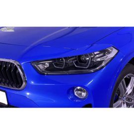 RDX Koplampspoilers passend voor BMW X2 F39 2017-2023 (ABS)