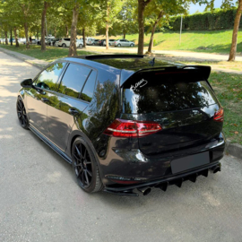 Oneway Achterbumperskirts (Hoeken) passend voor Volkswagen Golf VII HB GTi/GTD 2013-2016 – Glanzend zwart
