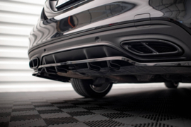 Maxton Design Achtersplitter (met verticale stangen) Mercedes-Benz C AMG-Line W205 Facelift