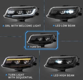 VLAND LED-projectorkoplampen voor Chevrolet [chevy] Camaro 2016-2018