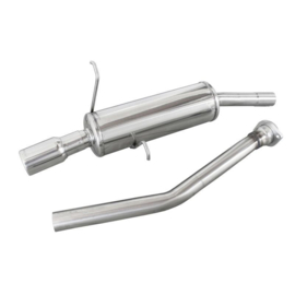 100% RVS Sportuitlaat passend voor BMW 3-Serie E36 323i 24v 1992- 80mm