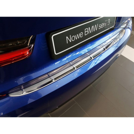 RVS Achterbumperprotector passend voor BMW 3-Serie G20 Sedan M-Pakket 2019- 'Ribs'