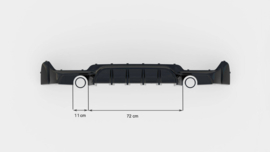 Maxton Design Achterspoiler BMW 4 Coupé / Gran Coupé / Cabrio M-Pack F32 / F36 / F33 (uitvoering met enkele uitlaten aan beide zijden)