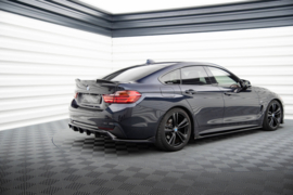 Maxton Design Achtersplitter (met verticale stangen) BMW 4 Coupé / Gran Coupé / Cabrio M-Pack F32 / F36 / F33