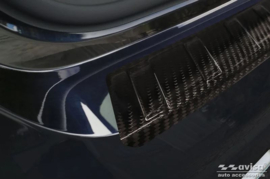 Echt 3D Carbon Achterbumperprotector passend voor BMW iX3 (G08) 2020- 'Ribs'