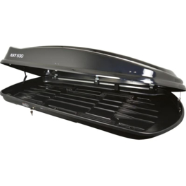 Twinny Load Dakbox NXT 530 Liter Glanzend-Zwart 201x90x40cm (Dubbelzijdig)