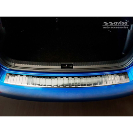 RVS Achterbumperprotector passend voor Skoda Fabia III HB 5-deurs Facelift 2018-2021 'Ribs'