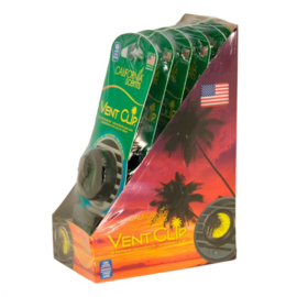 California Scents Vent Clip Display 6 Stuks Emerald Bay