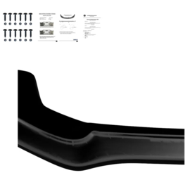 Oneway Voorspoilerlip passend voor Audi A5 S-line/S5 8T 2007-2011 - Glanzend zwart